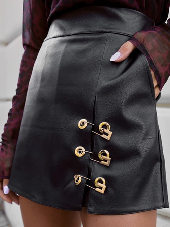 Spódnicospodenki skórzane Rocky czarne