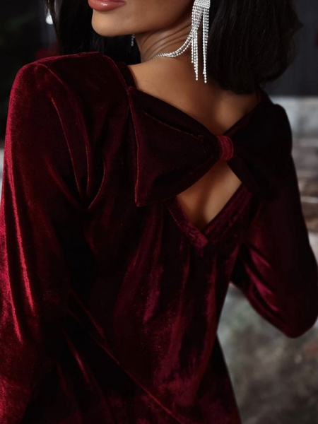 Sukienka Focus bordowa