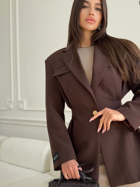 Sukienka Simple mokka