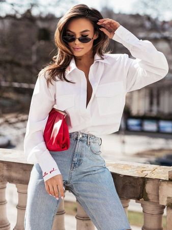 Koszula Premium Lips biała