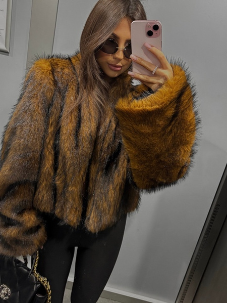 Krótkie futro premium Viola lis