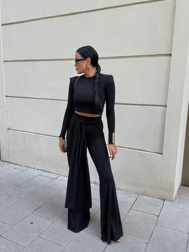 Crop top basic LaMilla czarny