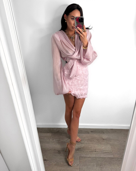 Spódniczka premium Kwiatowa LaMilla różowa