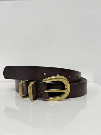 Pasek skórzany II brązowy