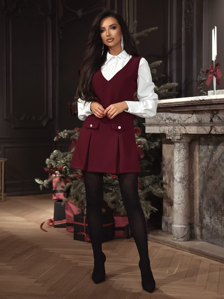 Kombinezon Dafi bordowy