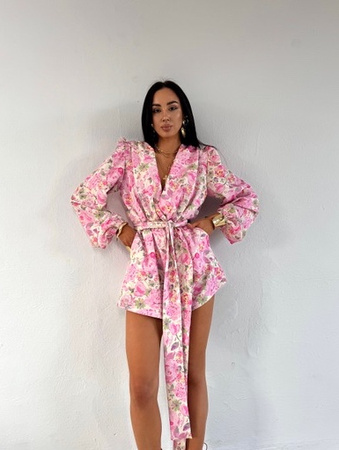 Kombinezon Olio kwiaty różowe