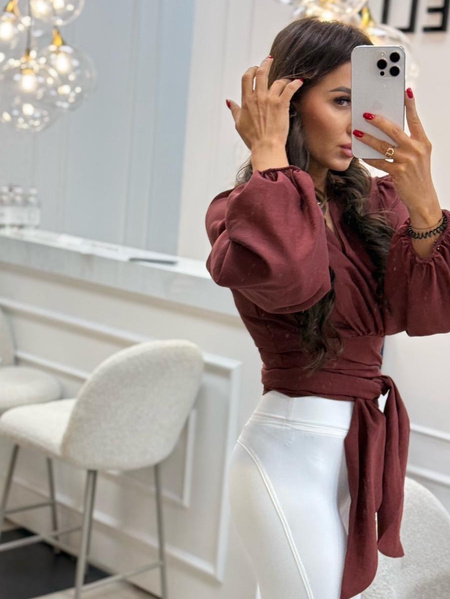 Koszula premium Freda ceglana