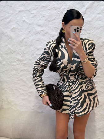 Marynarka Zebra beż