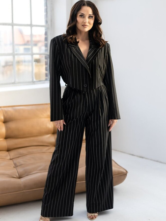 Spodnie Madline czarne prążek