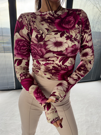 Bluzka Basic Piwonia