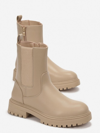 Botki Lorino beżowe