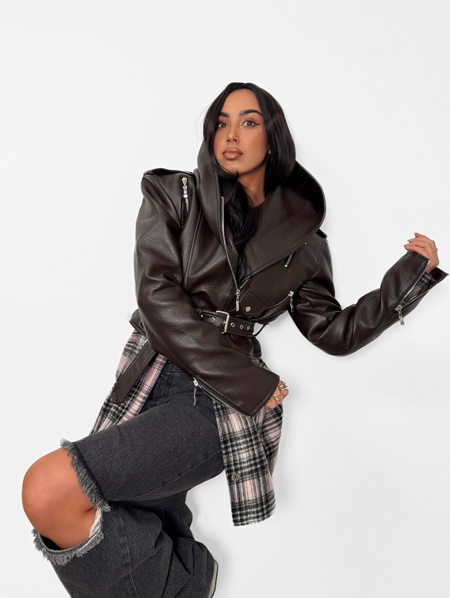 Ramoneska premium Queen z kapturem LaMilla czekoladowa