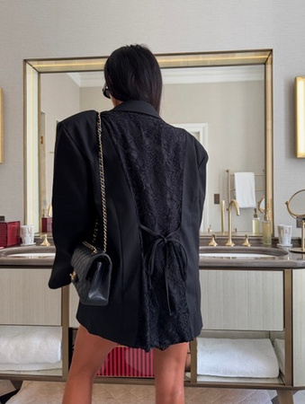 Marynarka LaMilla koronkowe plecy czarna