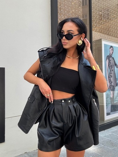 Spodenki skórzane premium LaMilla czarne