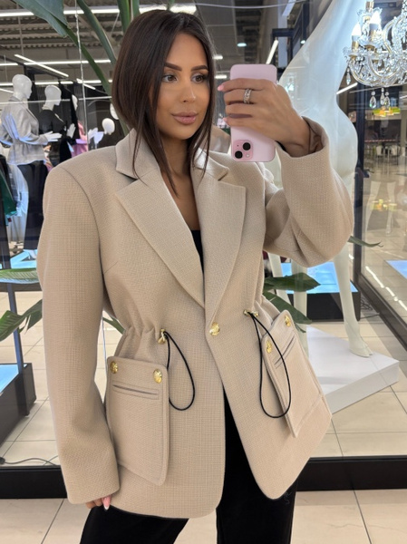 Marynarka premium Dafne beżowa