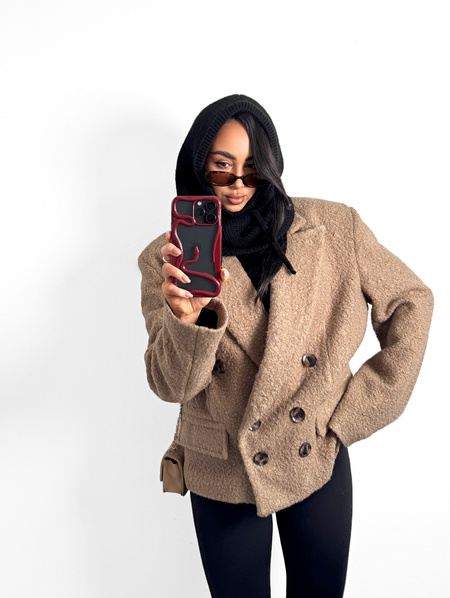 Marynarka premium LaMilla Baranek cappuccino