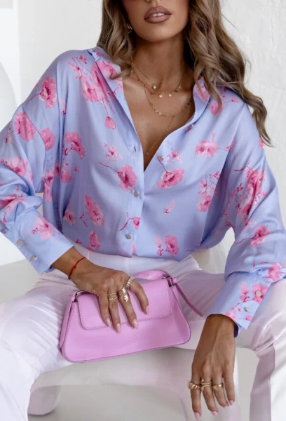 Koszula Karmen błękit