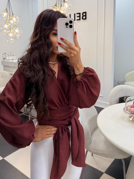 Koszula premium Freda ceglana