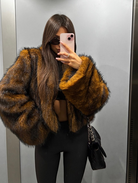 Krótkie futro premium Viola lis