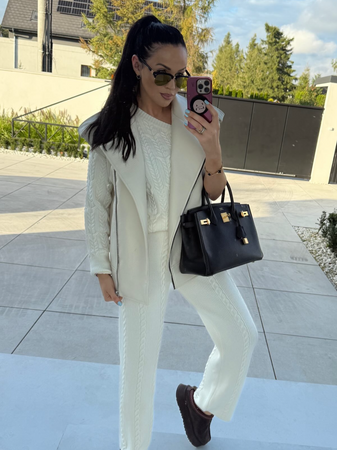 Kamizelka premium Queen LaMilla ecru