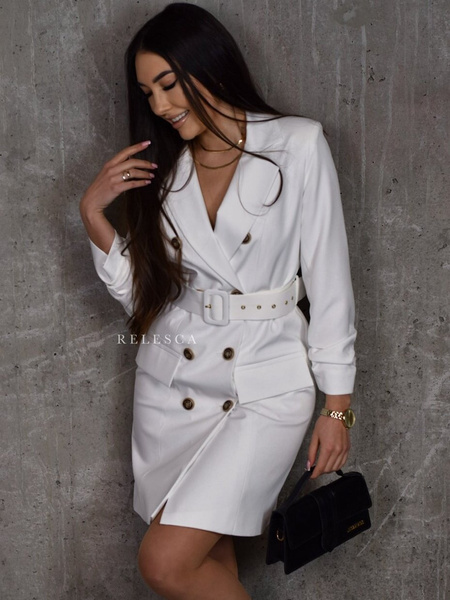 Sukienka żakietowa Natalie biała