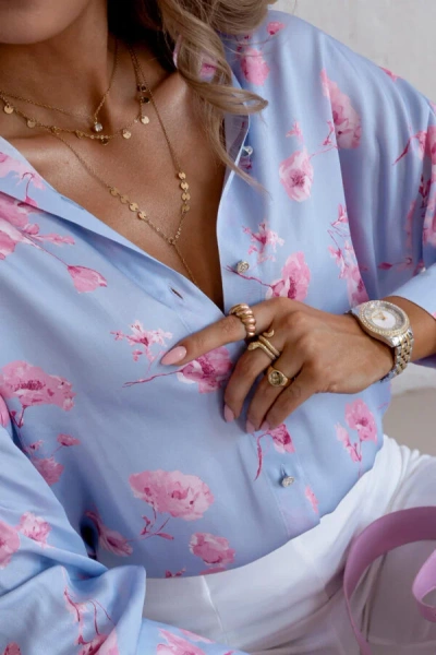 Koszula Karmen błękit