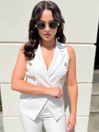 Kamizelka Otylia biała