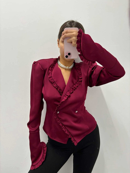 Bluzka Premium  France bordowa 