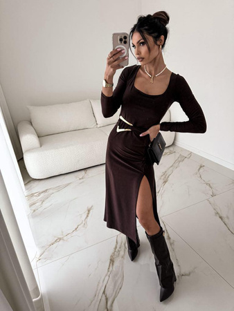 Sukienka Kler czekoladowa