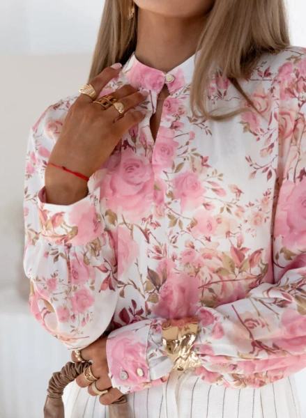 Koszula Karmen róże