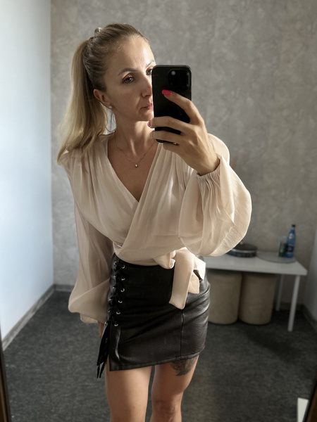 Spódniczka Queen LaMilla ekoskóra premium czekoladowa